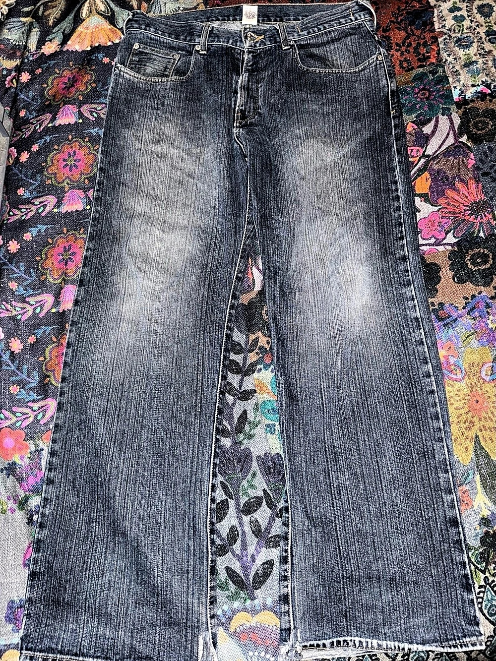 GUESS mens Bootcut Jeans Blue Waist 33 Length 30